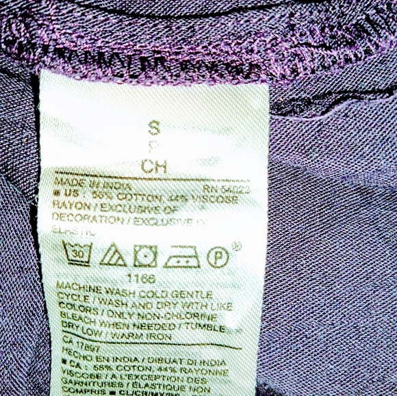 Old Navy Women's Purple Boho Chic Tiered Smocked Swing Cotton Dress Size Small - Picture 5 of 6